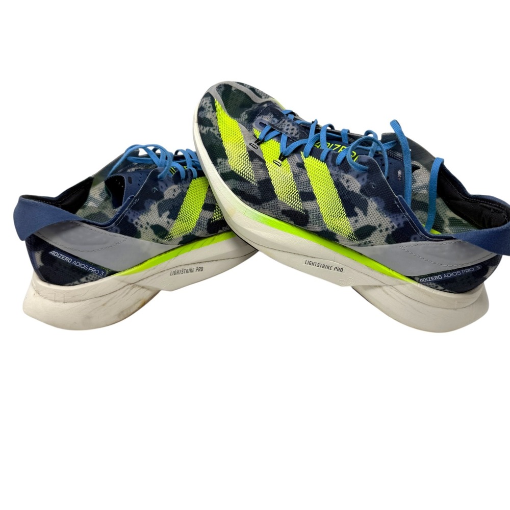 Adidas Adizero Adios Pro 3 Crystal White Lemon Blue Racing Road Men's US 8.5